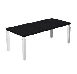 Florida 4 executive desk with 4 square section steel legs, d 90 x h 76.2 cm