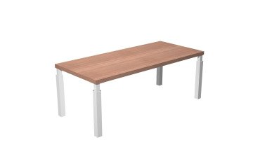 Scrivania direzionale Florida 4 con 4 gambe in acciaio a sezione quadrata p 90 x h 76,2 cm