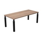 Florida 4 executive desk with 4 square section steel legs, d 90 x h 76.2 cm