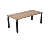 Scrivania direzionale Florida 4 con 4 gambe in acciaio a sezione quadrata p 90 x h 76,2 cm