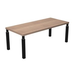 Scrivania direzionale Florida 4 con 4 gambe in acciaio a sezione quadrata p 90 x h 76,2 cm