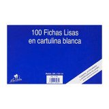 Pack 100 fichas lisas Mariola Nº1 65x95 mm