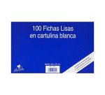 Pack 100 fichas lisas Mariola Nº1 65x95 mm