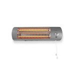 Riscaldatore per il bagno Nedis - 1200W - 2 modalità di calore - IPX4 - grigio