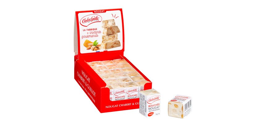 Nougats tendres de Montélimar aux amandes 30 g Chabert et Guillot - 24 bouchées