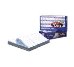 Etichette adesive Tico in carta bianca a modulo continuo 89x36,2mm, 8 etich per foglio, corsia singola, adesivo permanente, stampanti ad aghi, 500 fogli