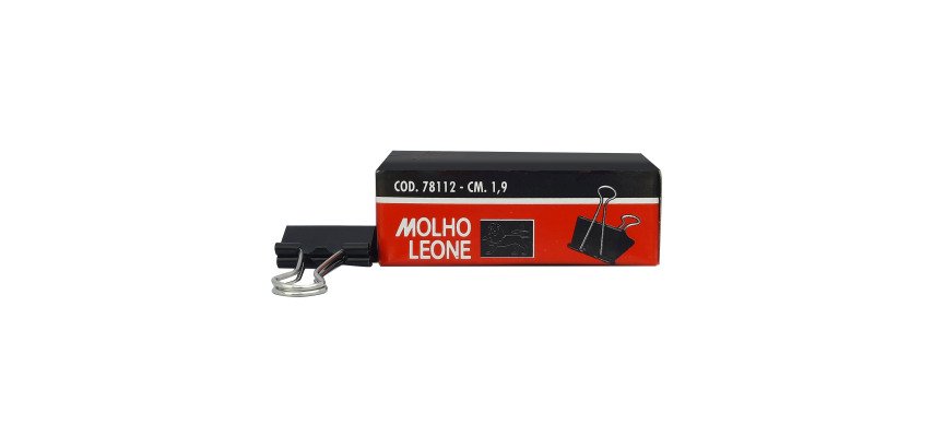 Molle fermacarte Molho Leone 19 mm Nero 12 unità