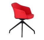 SEDIA ATTESA AURORA AUREAMOOD 4 GAMBE ROSSO