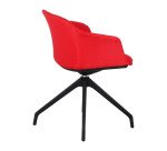 SEDIA ATTESA AURORA AUREAMOOD 4 GAMBE ROSSO