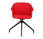 SEDIA ATTESA AURORA AUREAMOOD 4 GAMBE ROSSO