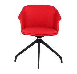 SEDIA ATTESA AURORA AUREAMOOD 4 GAMBE ROSSO