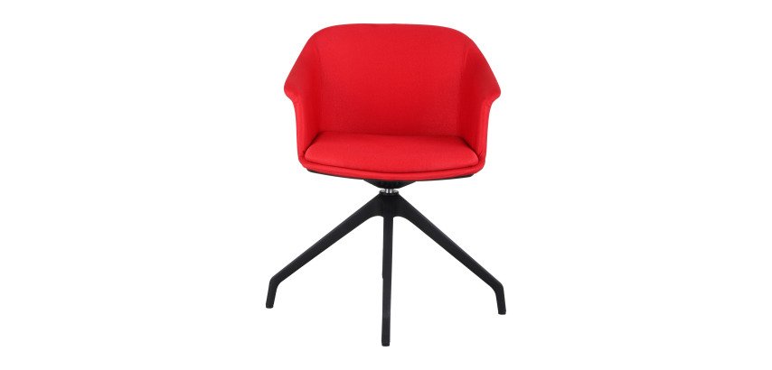 SEDIA ATTESA AURORA AUREAMOOD 4 GAMBE ROSSO
