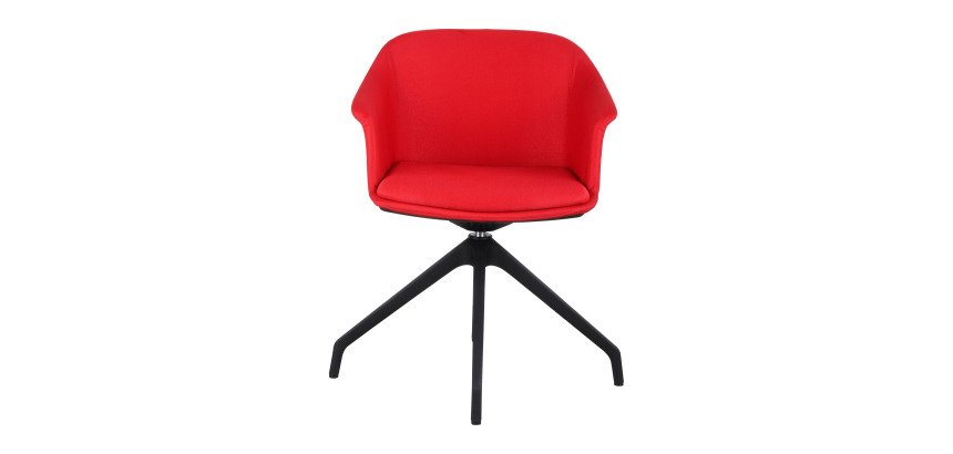 SEDIA ATTESA AURORA AUREAMOOD 4 GAMBE ROSSO