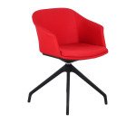 SEDIA ATTESA AURORA AUREAMOOD 4 GAMBE ROSSO
