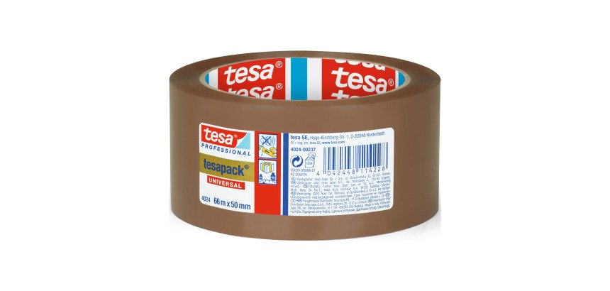 Nastro per imballo tesa® 4024 - PP - 50 mm x 66 m - marrone