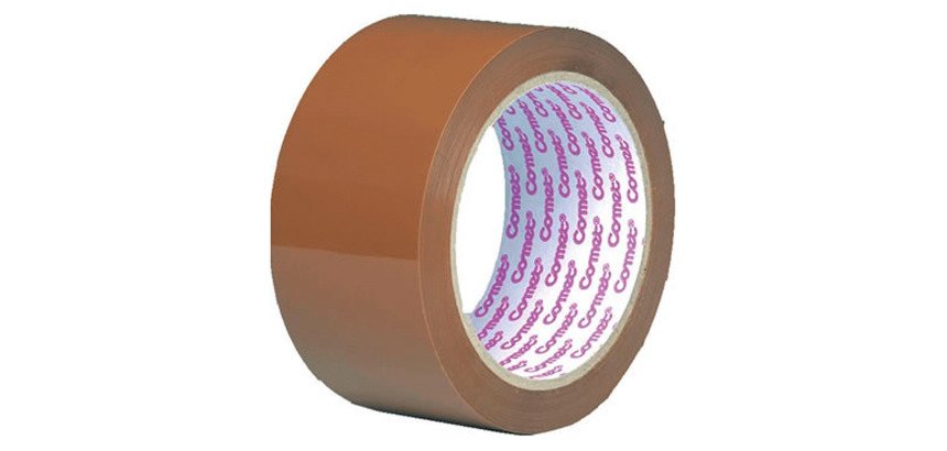 Nastro da imballo COMET in PP - adesivo acrilico a base d'acqua - 50 mm x 66 m - avana