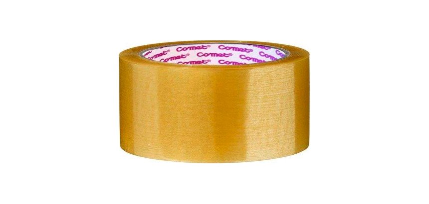 Nastro da imballo COMET in PP - adesivo acrilico a base d'acqua - 50 mm x 66 m - trasparente