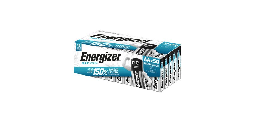 Pile Energizer Max Plus AA conf. da 50 pz