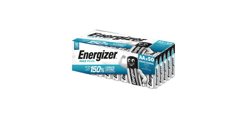 Pile Energizer Max Plus AA conf. da 50 pz