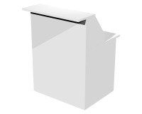 Bancone reception l 80 x p 76,1 x h 117 cm colore bianco