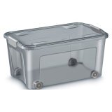 Boîte de rangement Smart Box 43 litres recyclée translucide