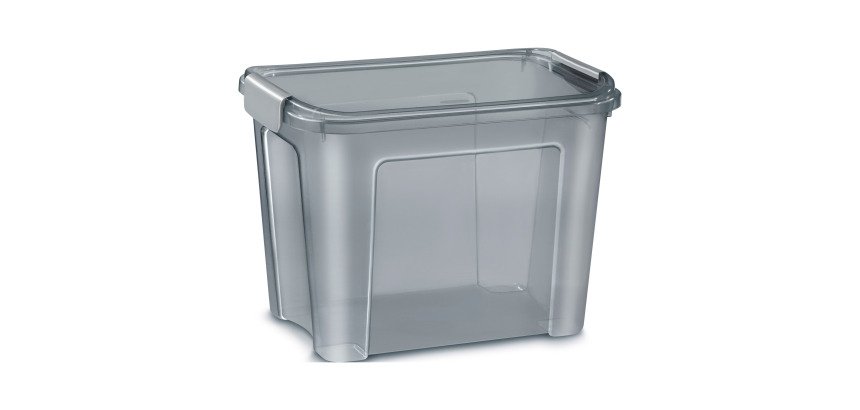 Boîte de rangement Smart Box 18 litres recyclée translucide
