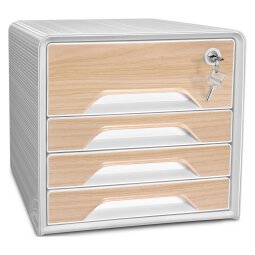 Classifying module SMOOVE SECURE SILVA CEP 4 drawers beech