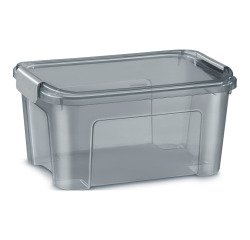 Caja de almacenamiento apilable translúcida reciclada Smart Box de CEP de 13 L