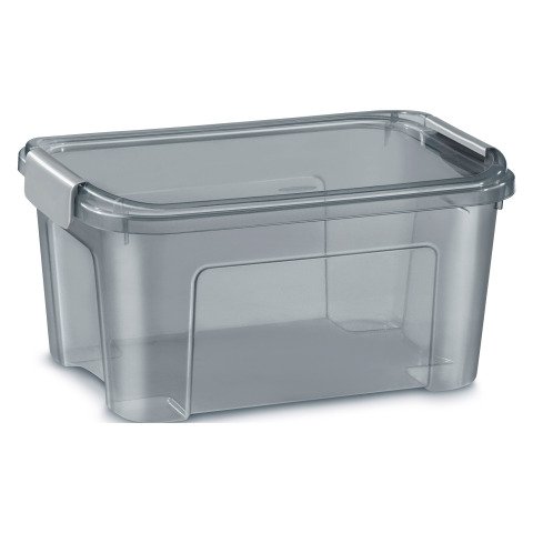 Caja de almacenamiento apilable translúcida reciclada Smart Box de CEP de 13 L