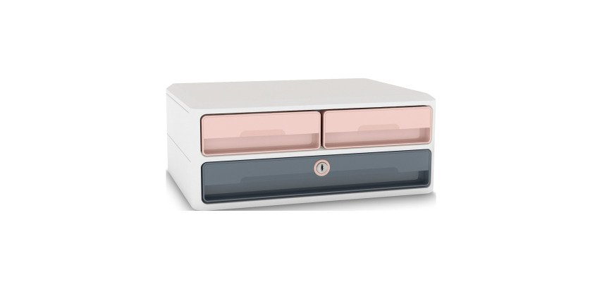 Classifying module with handles Cep Riviera and 3 drawers with centralized lock