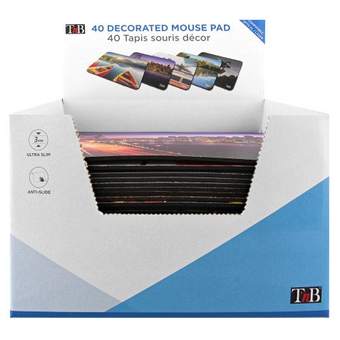 T'NB 40 tapis de souris illustrés 18 x 23 cm