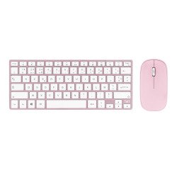 Ensemble clavier et souris rose Bluetooth iClick TNB