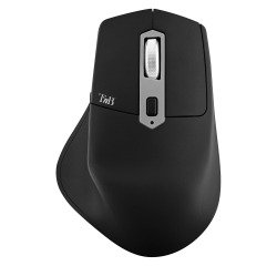 Ratón inalámbrico recargable semiergonómico negro ICLICK TNB