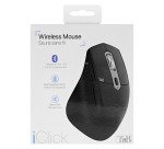 Souris sans fil semi ergonomique ICLICK TNB noire