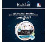 Pack 2 pots de désodorisant gel Boldair destructeur d'odeurs Fleur de coton 300 g + 1 OFFERT
