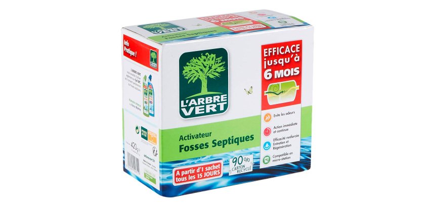 Activateur biologique pour fosses septiques L’Arbre Vert – 420 g