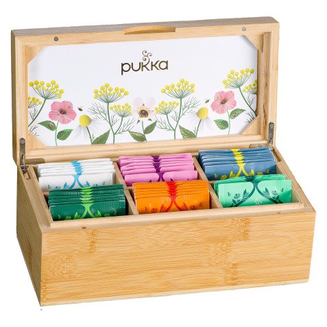 Thés et infusions Sélection Bio Pukka - Coffret en bambou de 42 sachets
