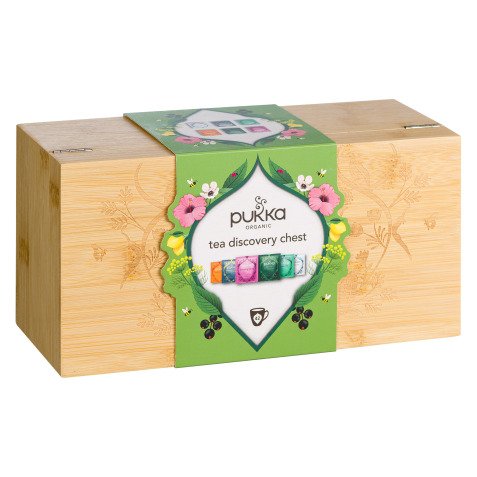 Thés et infusions Sélection Bio Pukka - Coffret en bambou de 42 sachets