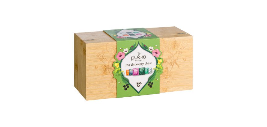 Thés et infusions Sélection Bio Pukka - Coffret en bambou de 42 sachets