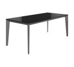 Bureau droit Direction E-Motion L 170 cm plateau verre