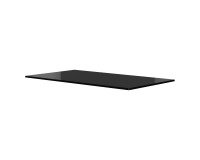 Top de finition en verre noir L 81 x P 45 cm Onyx