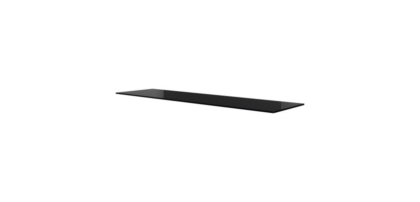 Afwerkingsplaat in zwart glas Onyx