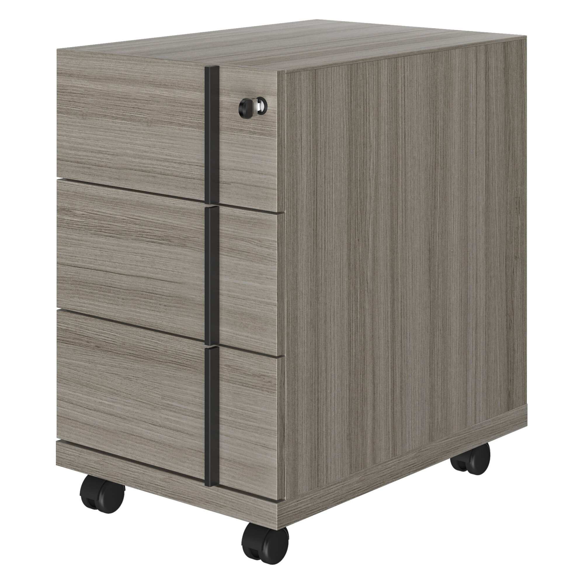 Mobile drawer cabinet 3 drawers Onyx