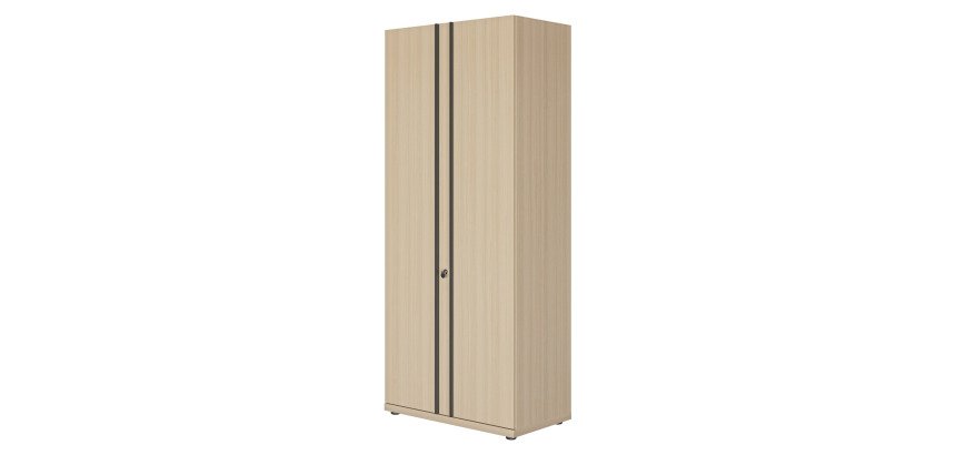 Armoire haute bois portes battantes Onyx
