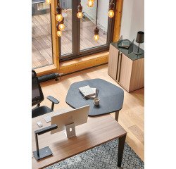 Top de finition en verre noir L 81 x P 45 cm Onyx