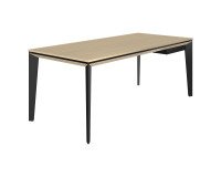 Bureau droit Direction Onyx avec tiroir intégré