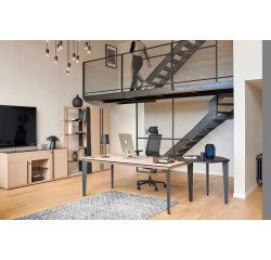 Houten kast met klapdeuren Onyx