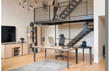 Houten kast met klapdeuren Onyx