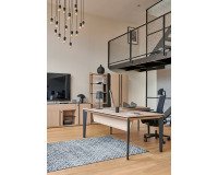 Voile de fond bois pour bureau E-Motion L 170 cm