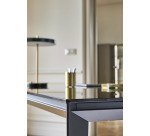 Bureau droit Direction E-Motion L 190 cm plateau verre